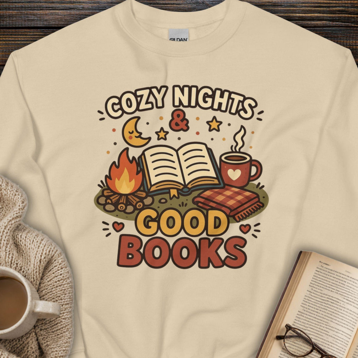 Cozy Nights & Good Books Sweatshirt