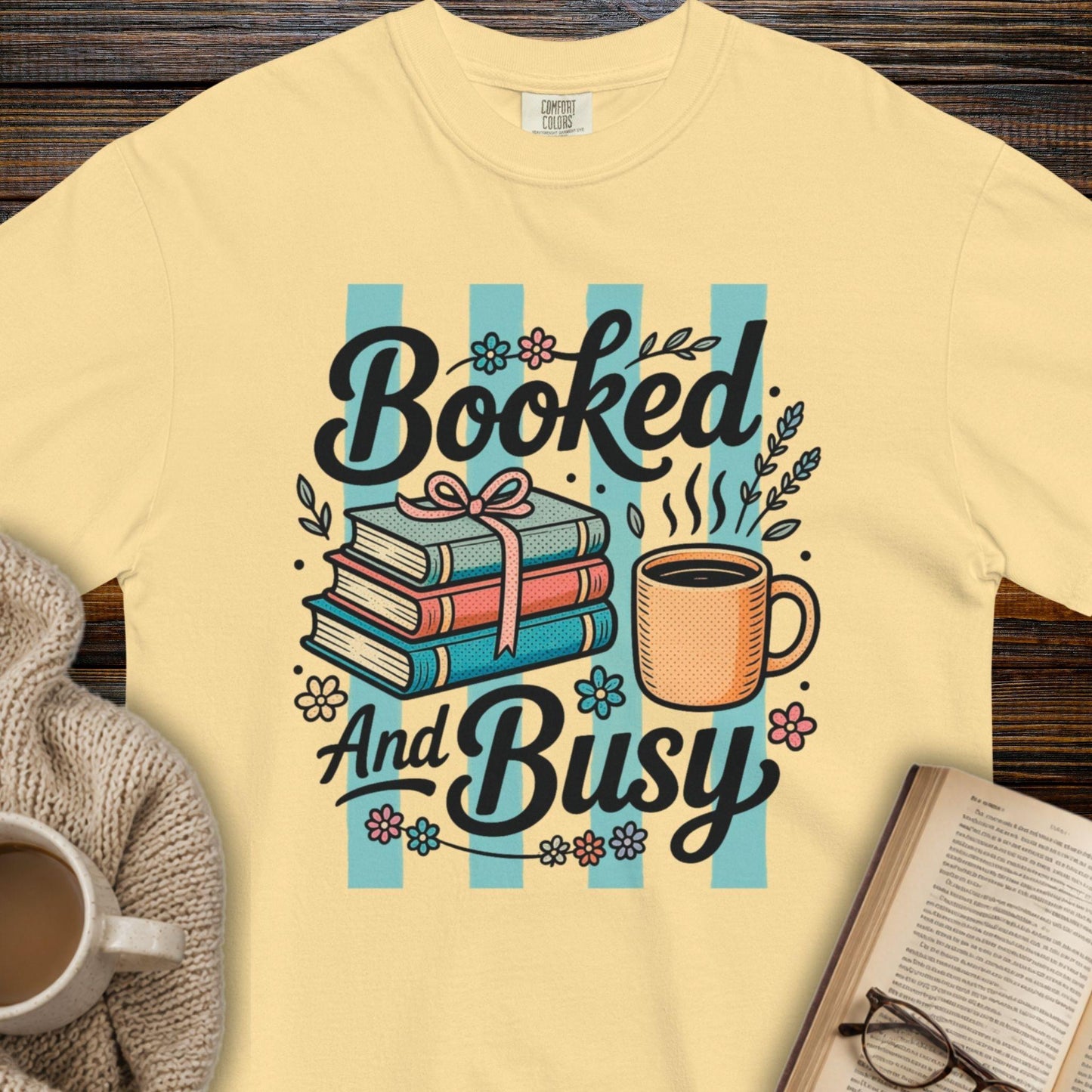 Booked and busy T-shirt