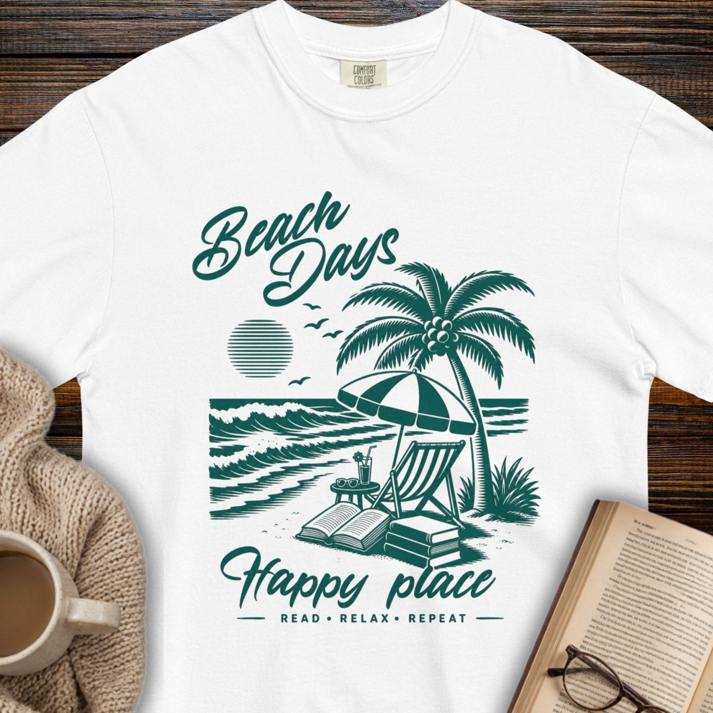 Beach Days, Happy Place T-Shirt