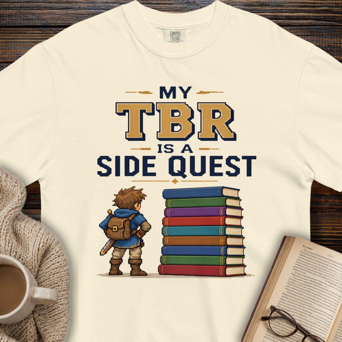 My TBR sidequest T-shirt