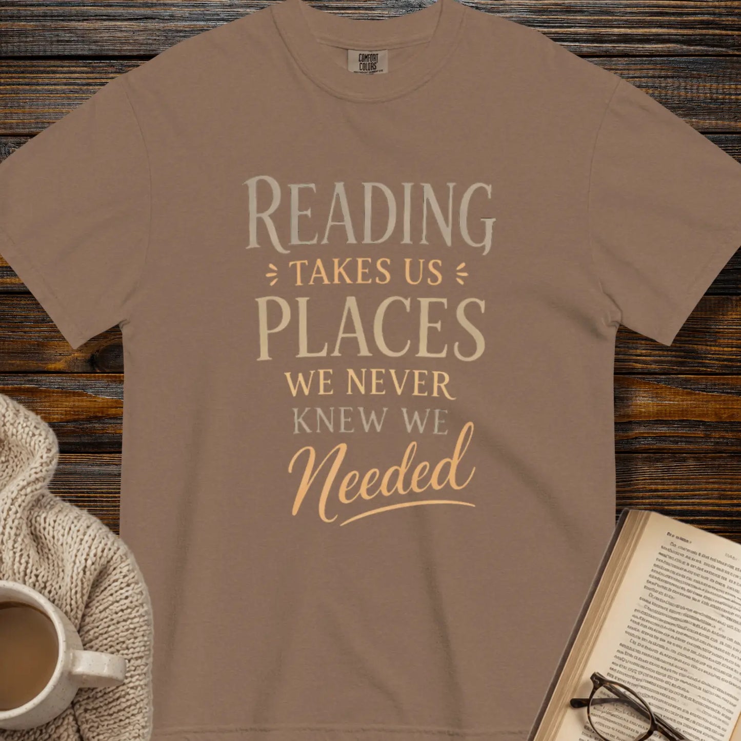 Reading takes us places - book lover tee