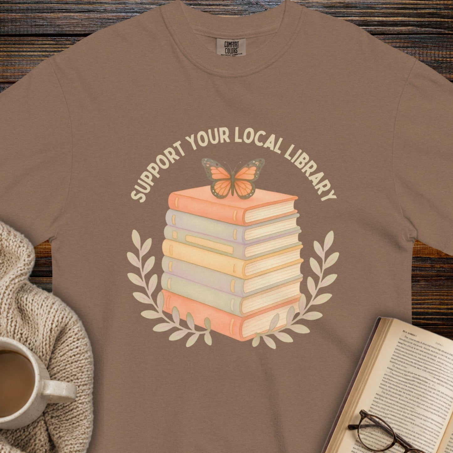 Support your library T-shirt