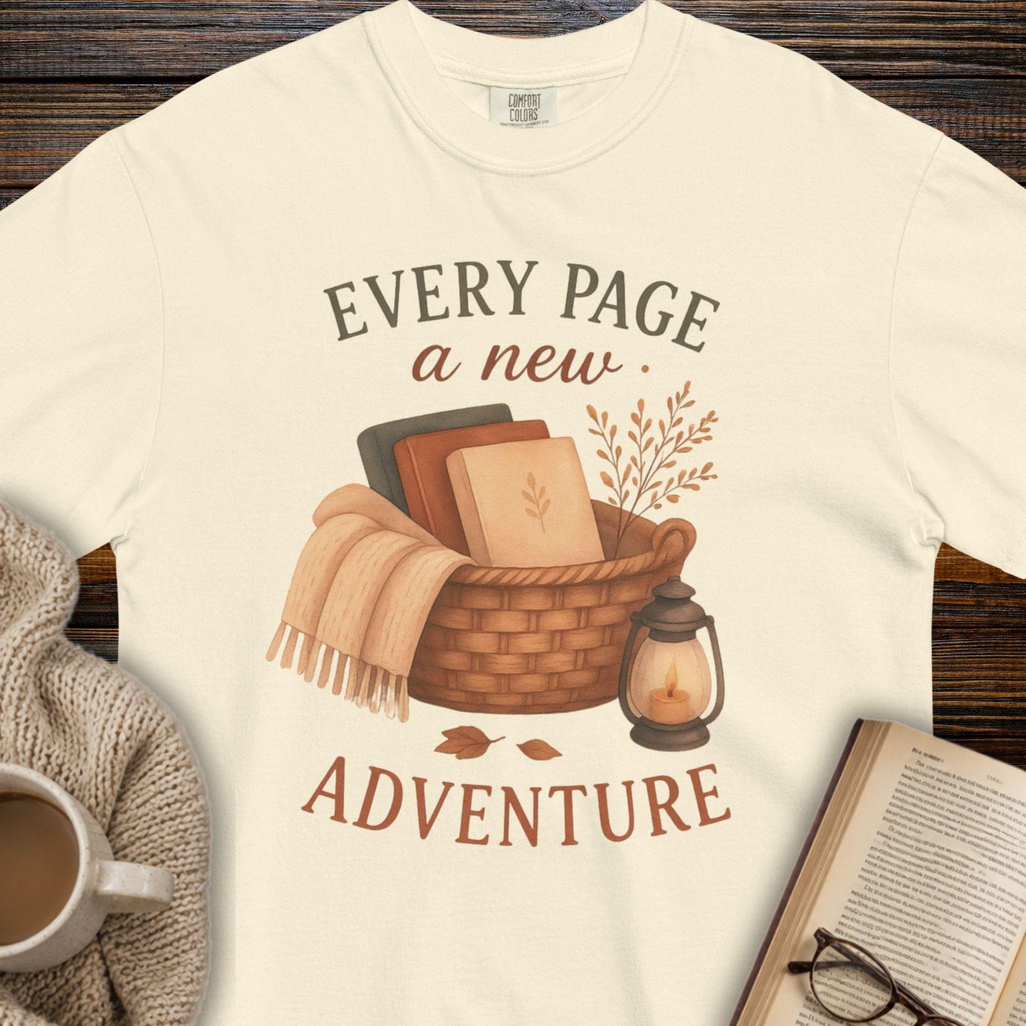Every page a new adventure T-shirt