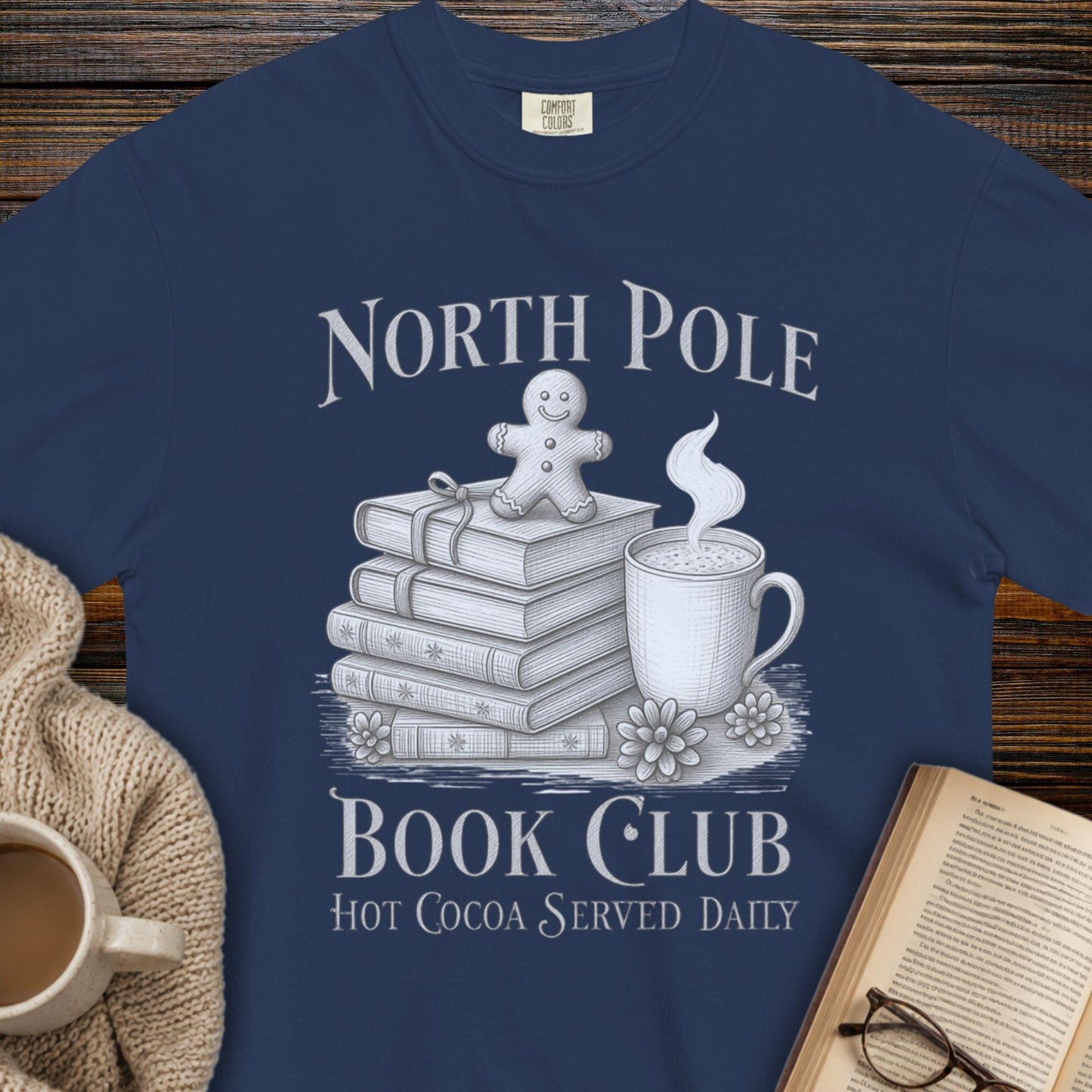 North Pole book club T-shirt