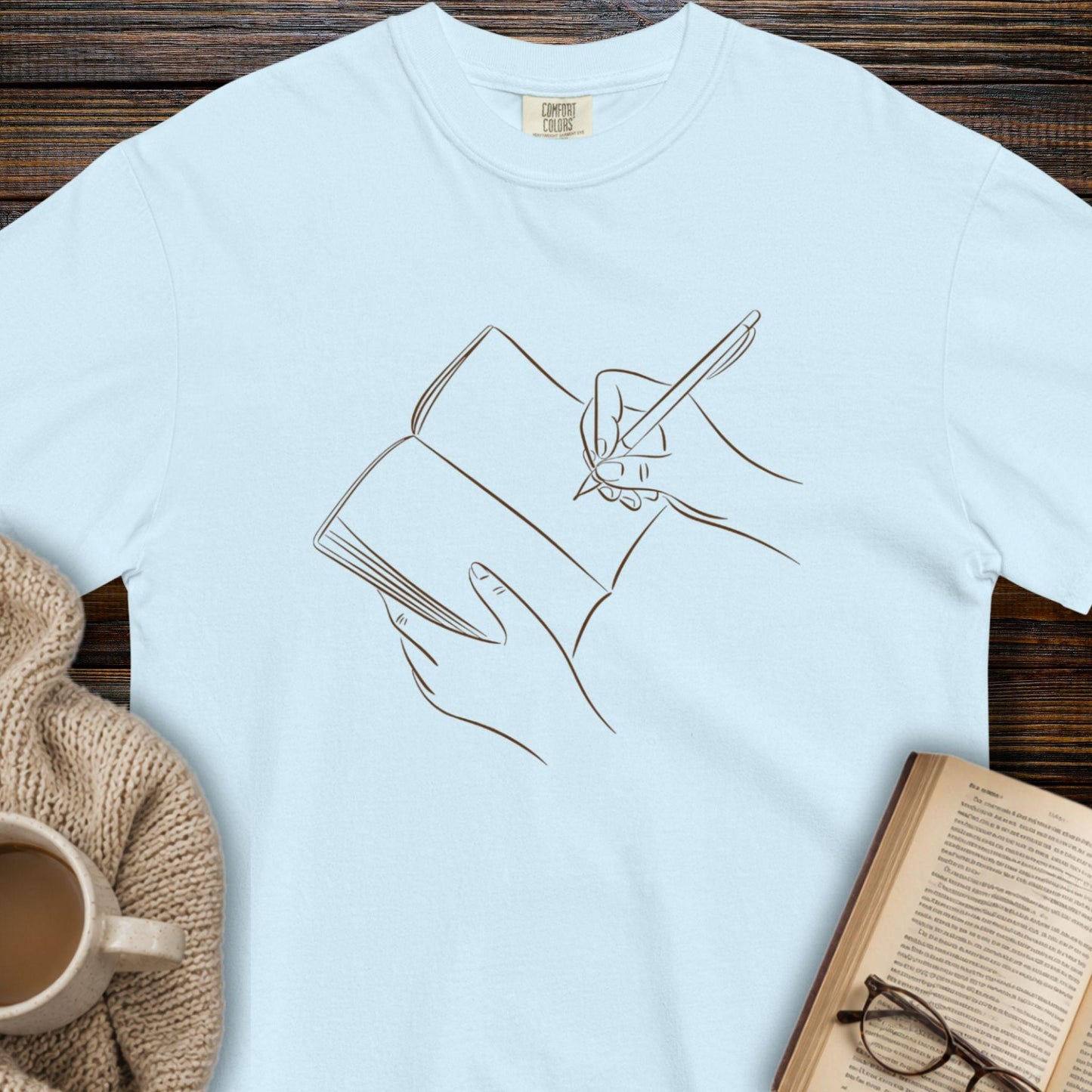 Book writing T-shirt