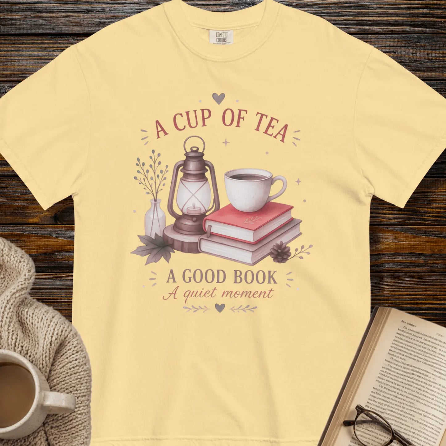 A cup of tea, a good book, a quiet moment