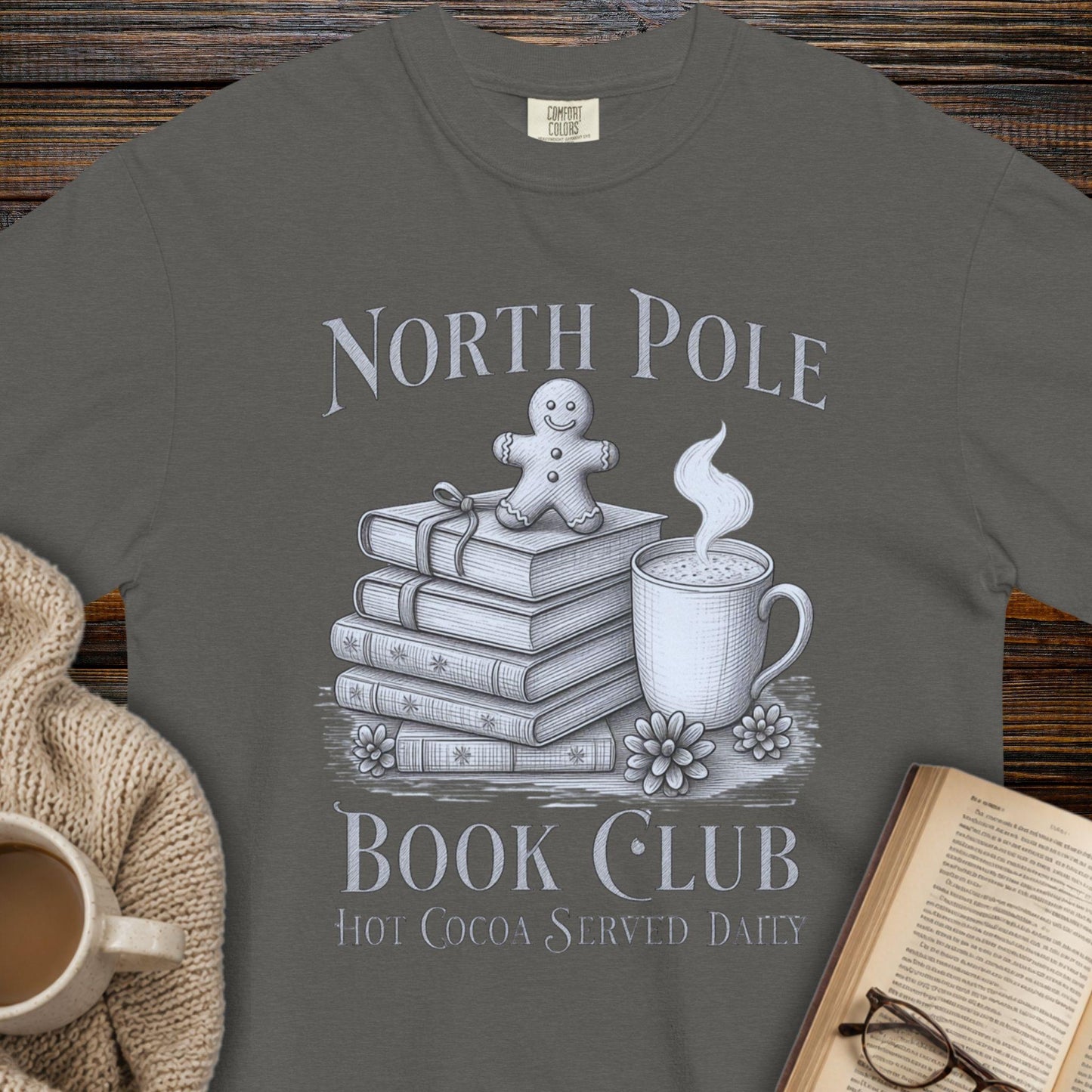 North Pole book club T-shirt
