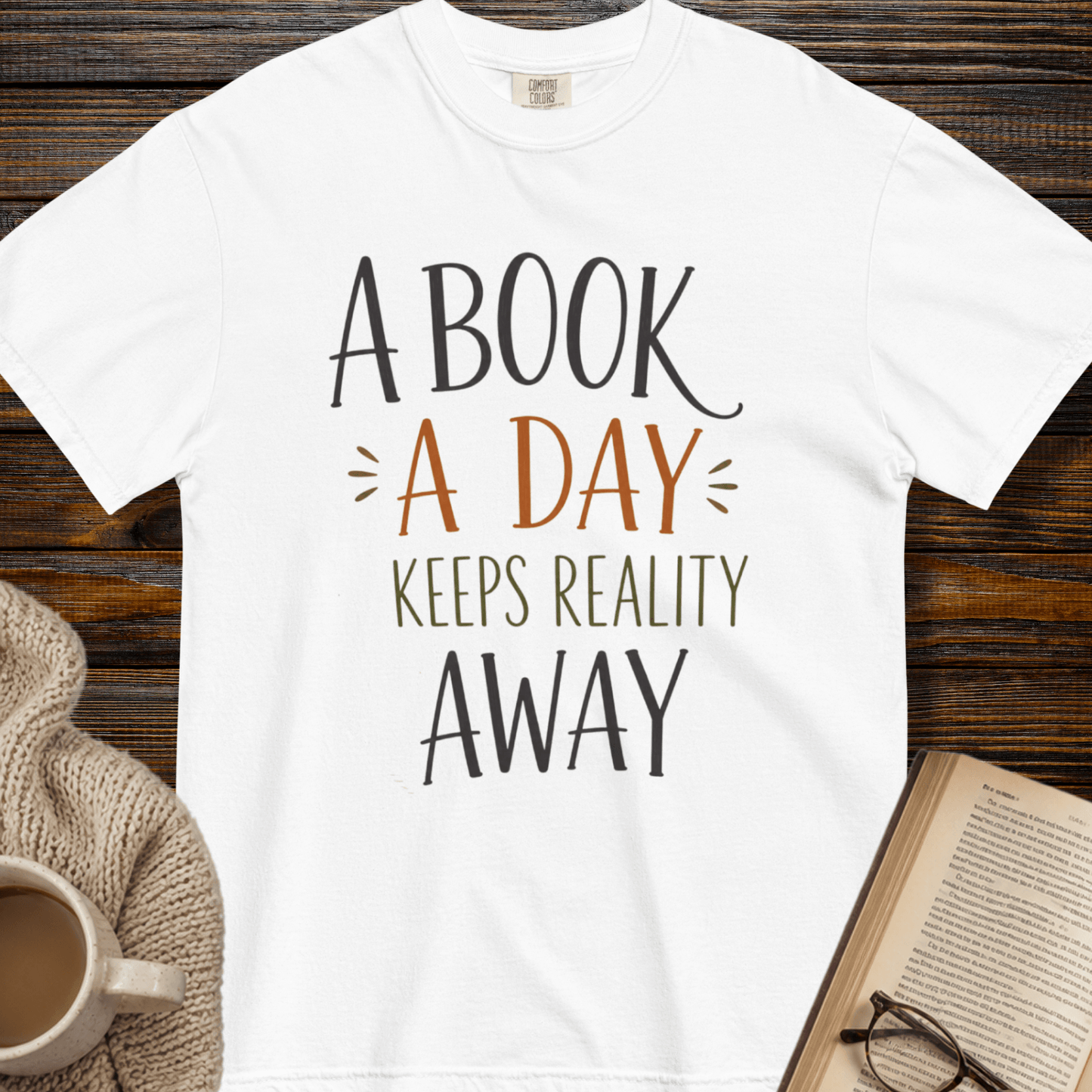 A book a day keep reality away