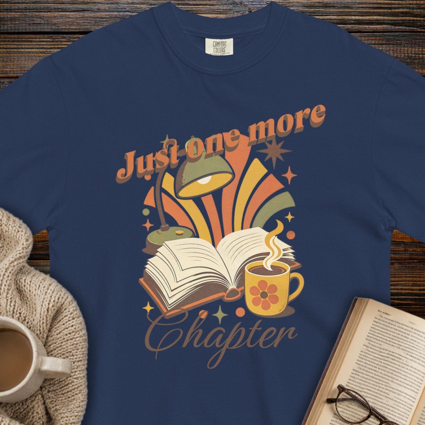 Just one more chapter retro T-shirt