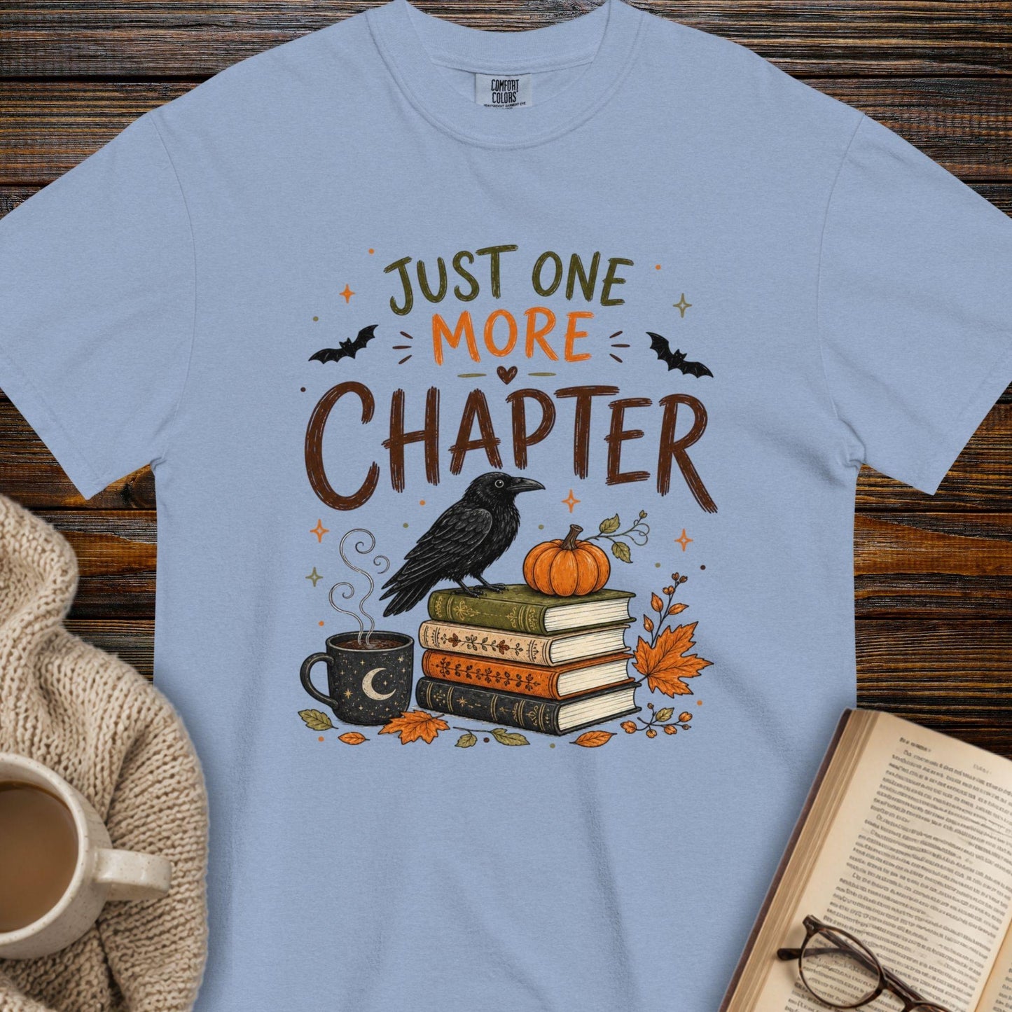 Just one more chapter halloween T-shirt