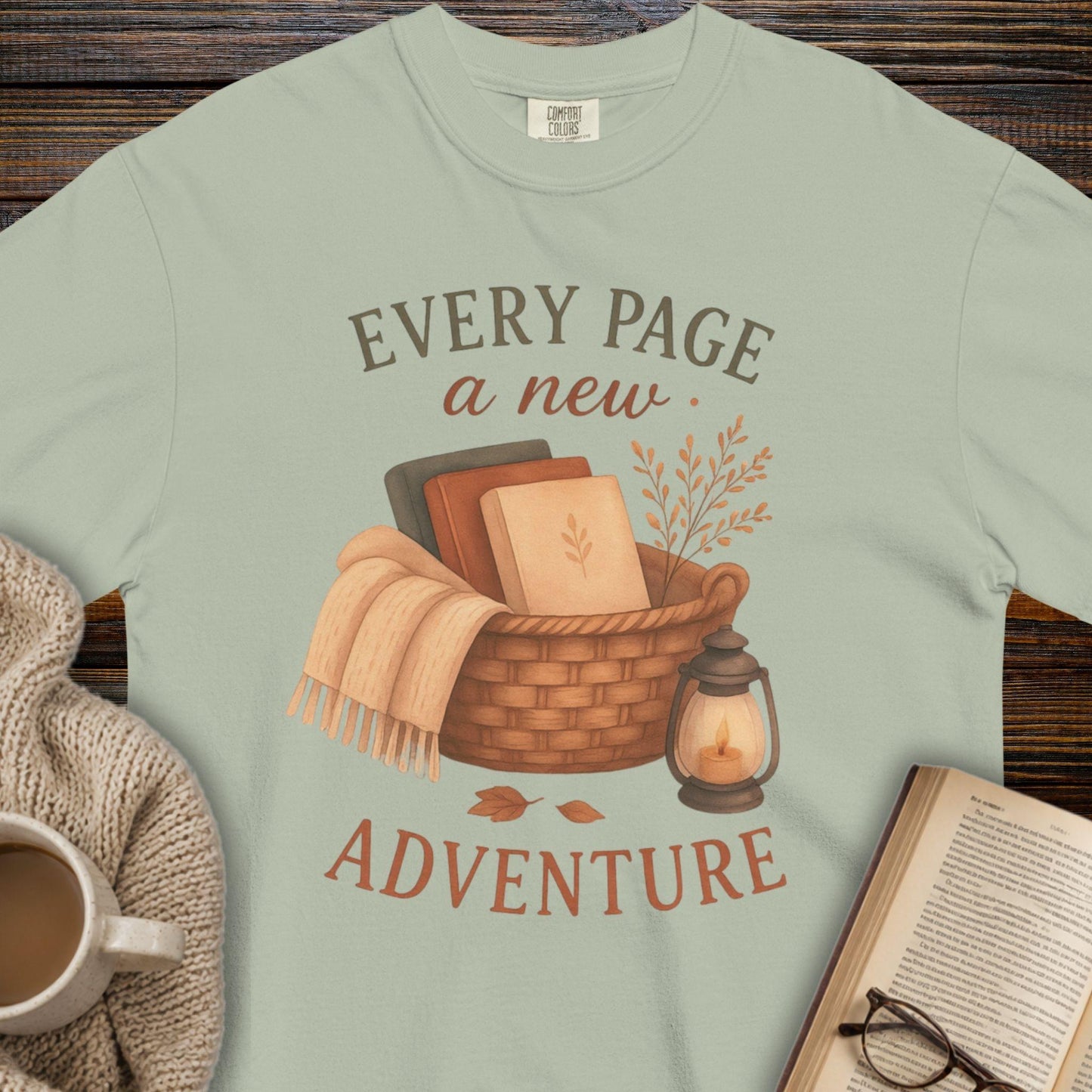 Every page a new adventure T-shirt