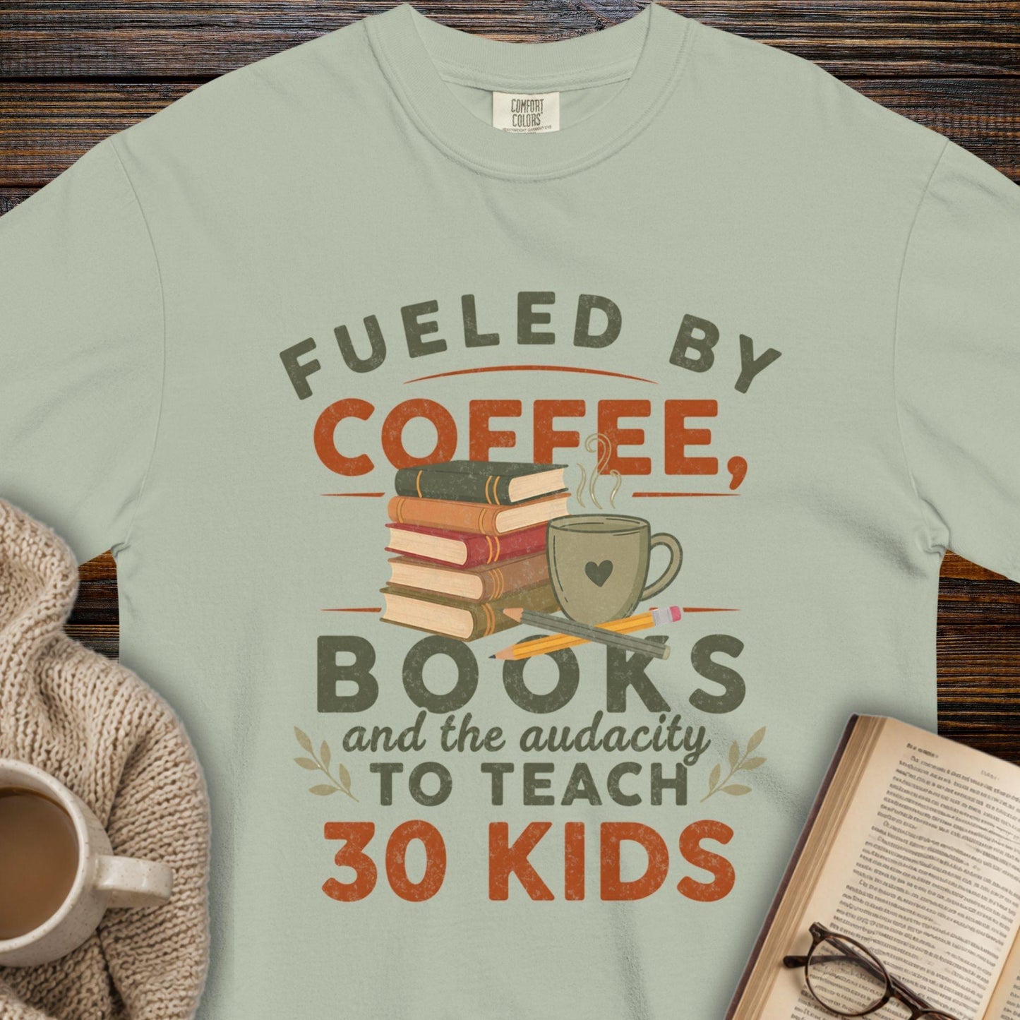 Coffee, Books & the Audacity T-Shirt