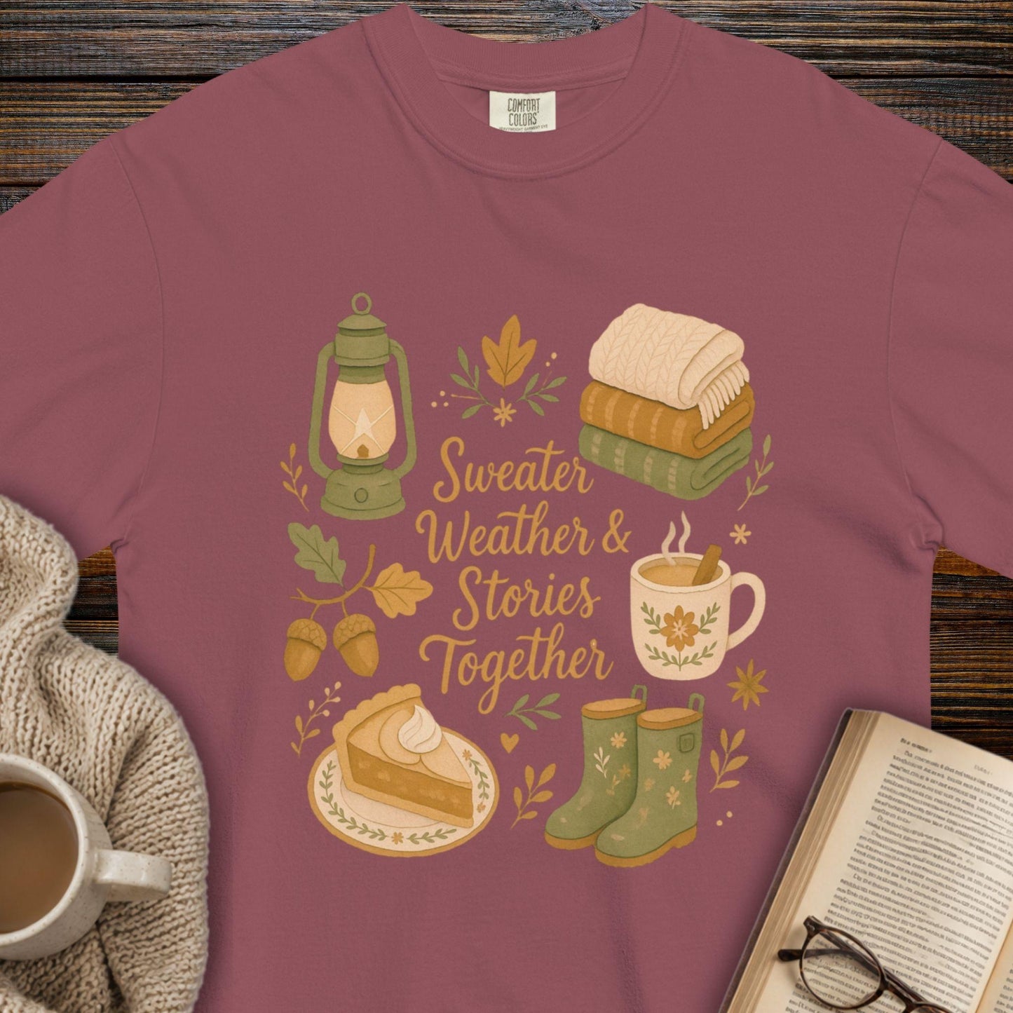 Sweater weather and stories T-shirt