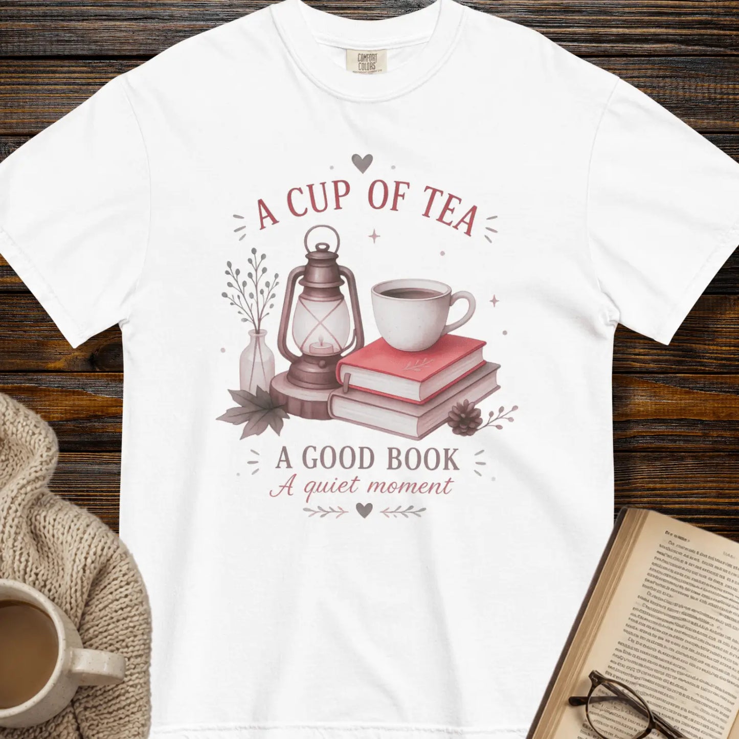A cup of tea, a good book, a quiet moment