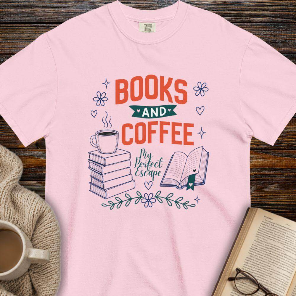 Books & coffee: my perfect escape shirt
