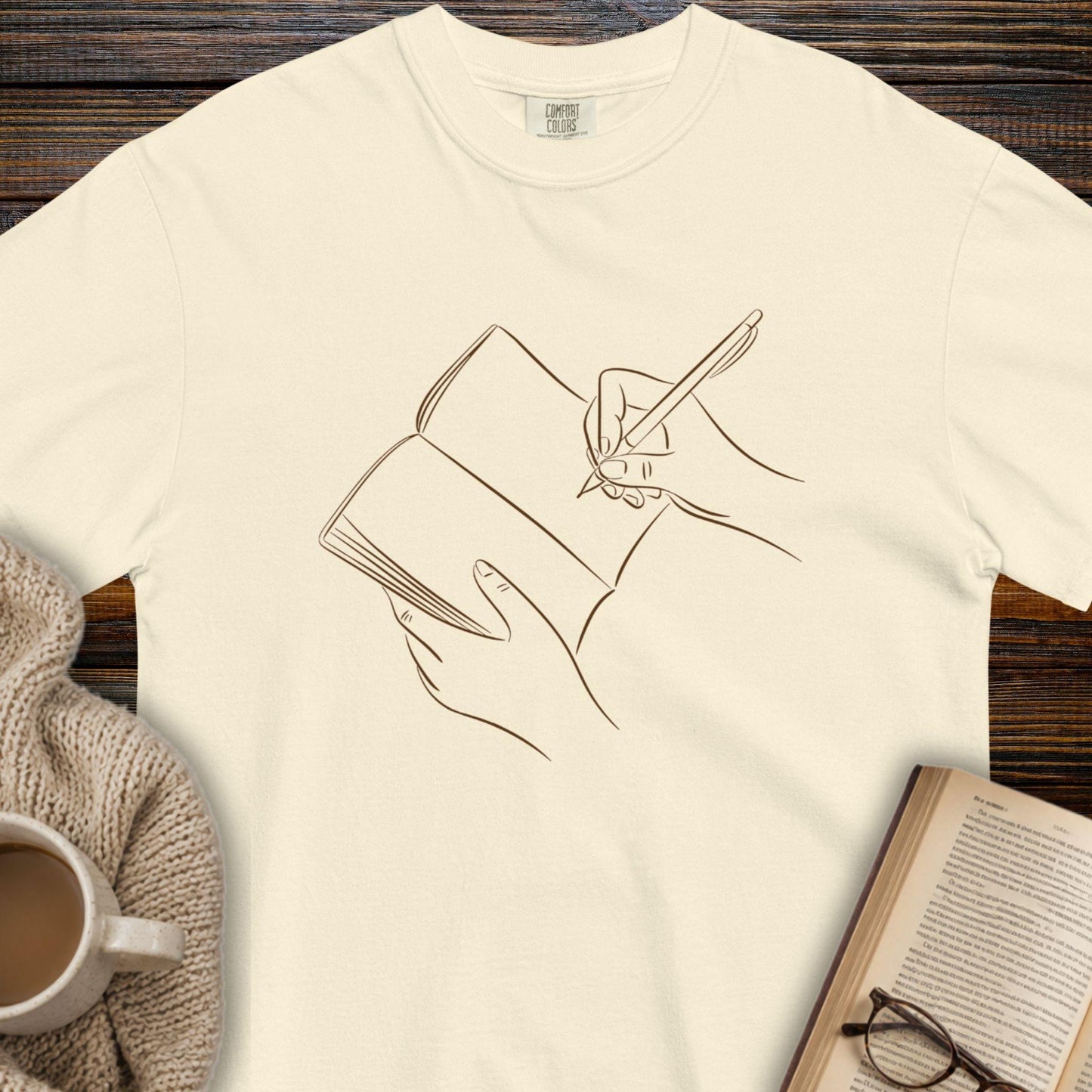 Book writing T-shirt