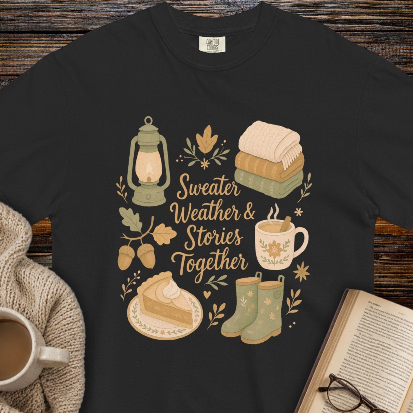 Sweater weather and stories T-shirt