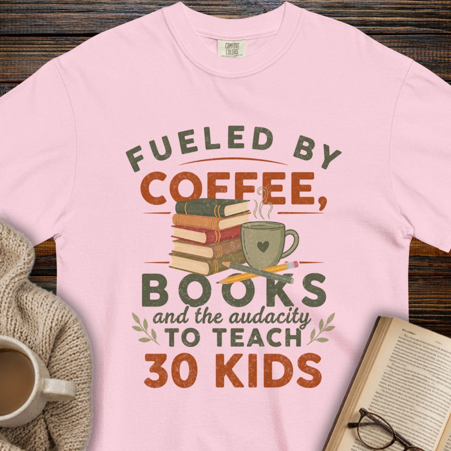 Coffee, Books & the Audacity T-Shirt