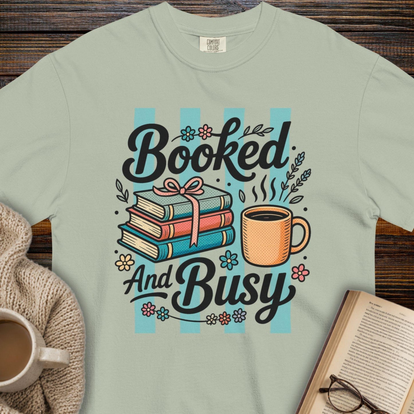 Booked and busy T-shirt
