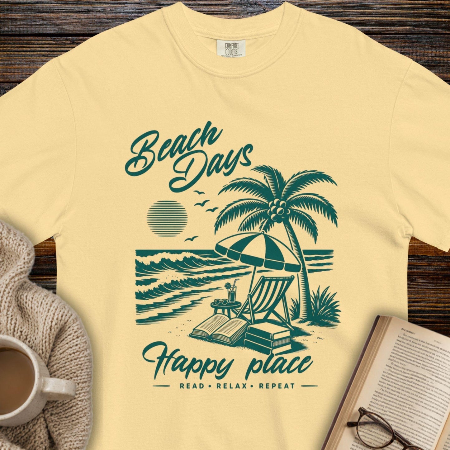 Beach Days, Happy Place T-Shirt