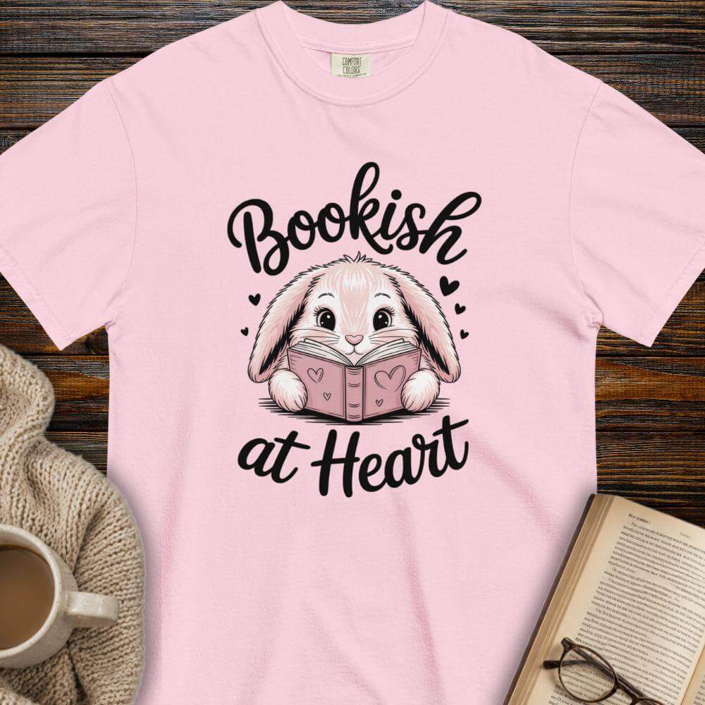 Bookish at heart T-shirt