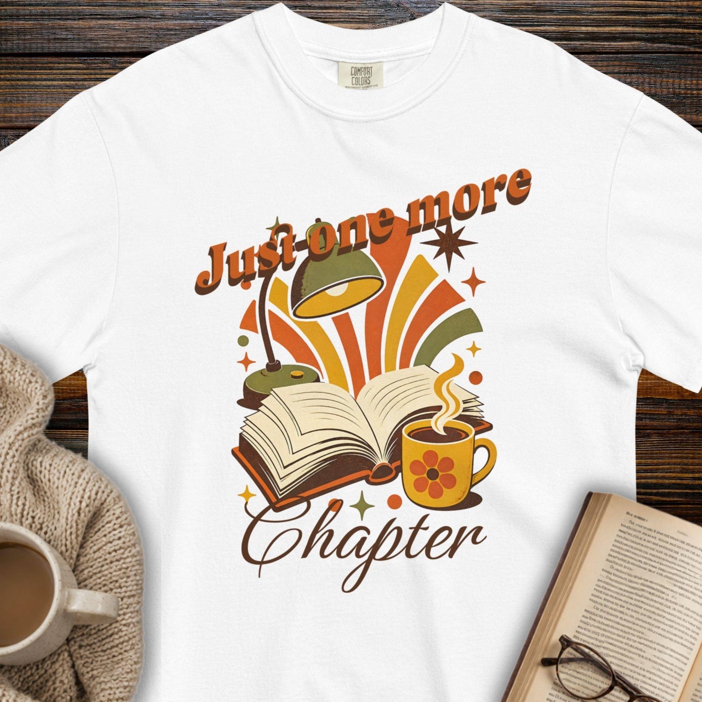 Just one more chapter retro T-shirt