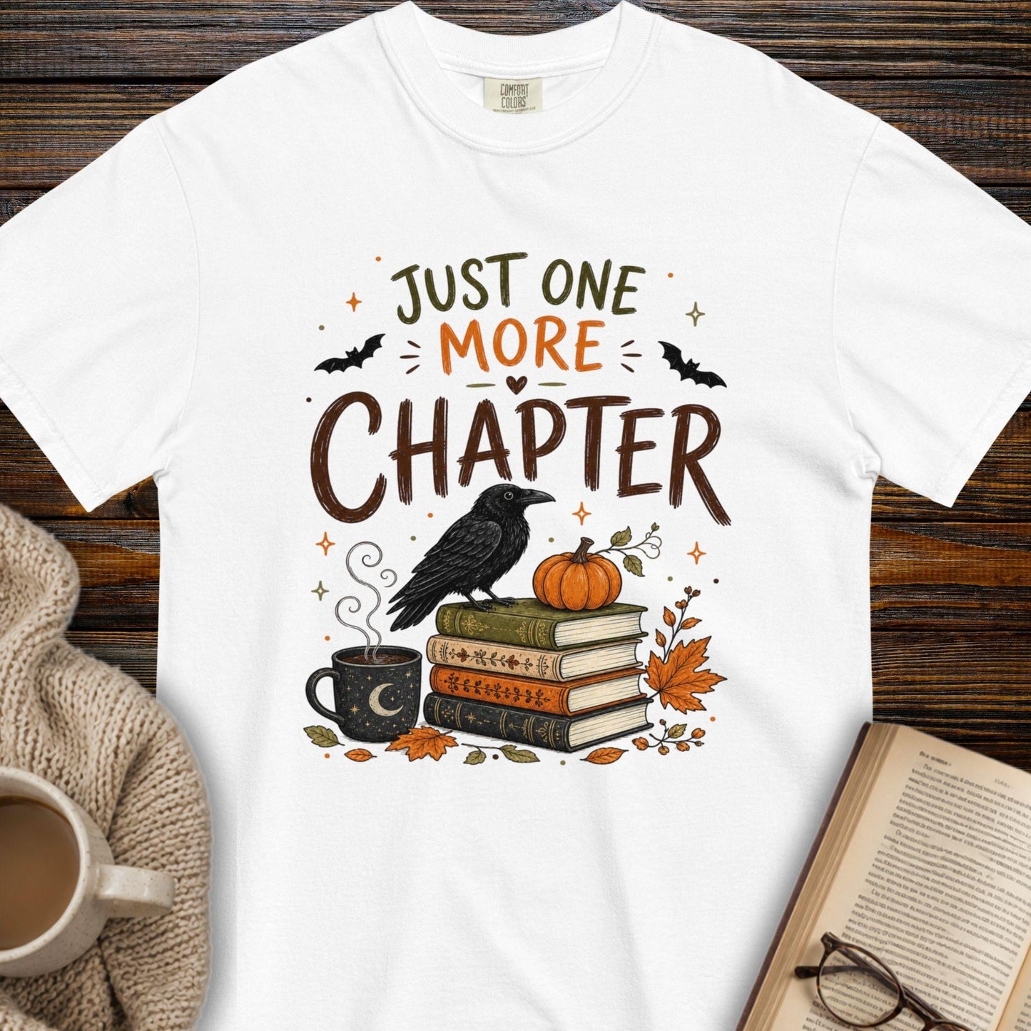 Just one more chapter halloween T-shirt