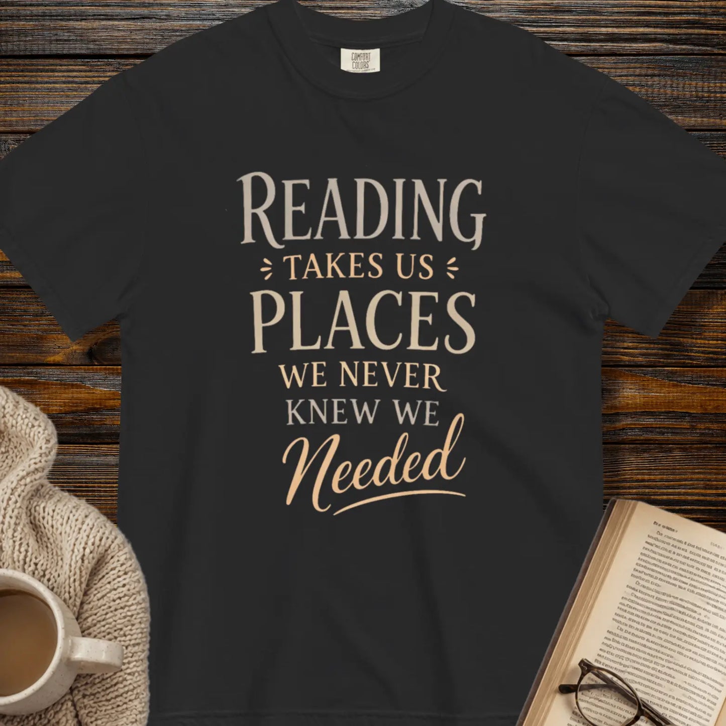 Reading takes us places - book lover tee
