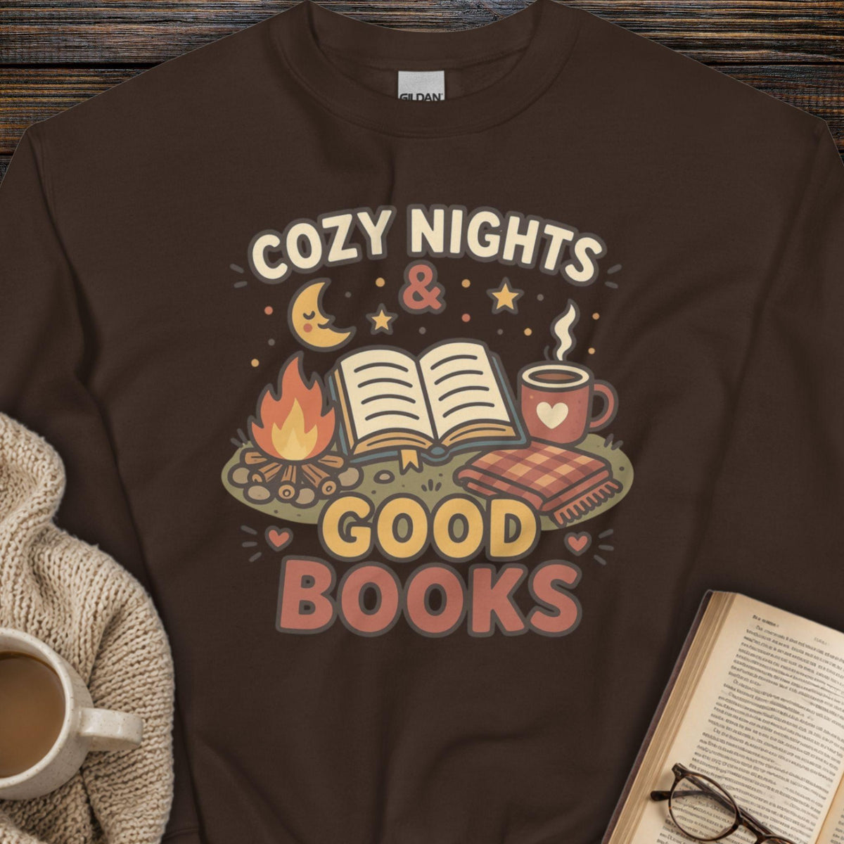 Cozy Nights & Good Books Sweatshirt